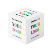 Logo d'entreprise personnalisé et Cube promotionne (Angle arrière)
