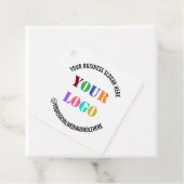 Logo d'entreprise personnalisé et étiquettes cadea (En situation)