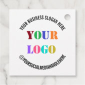 Logo d'entreprise personnalisé et étiquettes cadea (Dos)