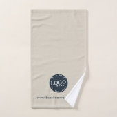 Logo d'entreprise personnalisé et site Web d'entre (Serviette à main)