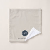 Logo d'entreprise personnalisé et site Web d'entre (Gant de toilette)