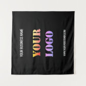 Logo d'entreprise personnalisé et tapisserie promo (Devant)