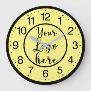 Logo d'entreprise personnalisé Grande horloge