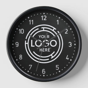 Logo d'entreprise personnalisé Grande horloge