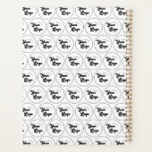 Logo d'entreprise personnalisé Motif noir et blanc (Dos)