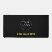 Logo d'entreprise personnalisé Noir moderne (Recto)