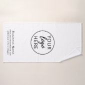 Logo d'entreprise personnalisé simple (Serviette de bain)
