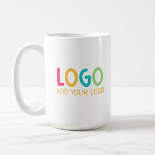 Logo d'entreprise personnalisé sur grand mug de 15