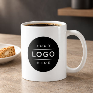 Logo d'entreprise personnalisé sur mug de 330 ml