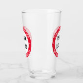 Logo d'entreprise personnalisé Verre de texte vos (Gauche)