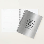 Logo d'entreprise personnalisée Argent Texte Entre (Devant avec enveloppe)