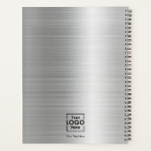 Logo d'entreprise personnalisée Argent Texte Entre (Dos)