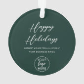 Logo d'entreprise pour les vœux de fête (dos)