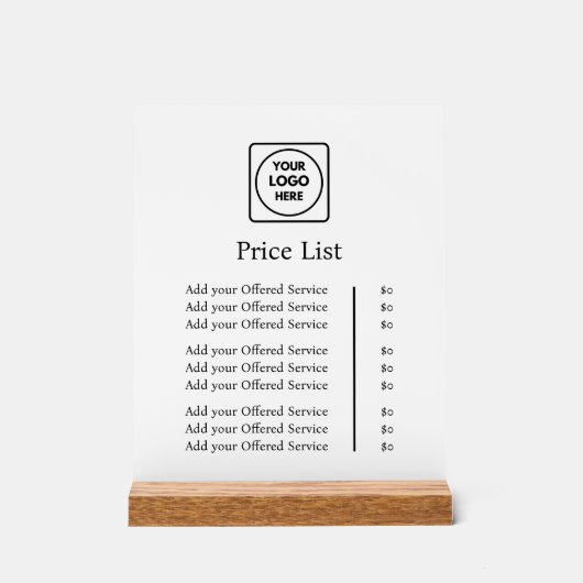 Logo d'entreprise | Prix personnalisé professionne (Recto)