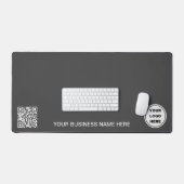 Logo d'entreprise promotionnel et code QR gris mod (Clavier et souris)