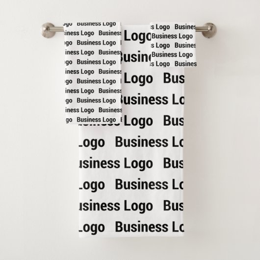 Logo d'entreprise promotionnel Motif noir blanc (En situation)