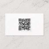 Logo d'entreprise QR Code Carte de visite minimali (Devant)