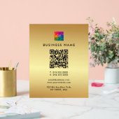 Logo d'entreprise QR Code Gold Modèle Glamor (Mariage)