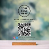 Logo d'entreprise QR Code Médias sociaux (Neutre)