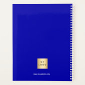 Logo d'entreprise Royal blue monogram 2025 (Dos)