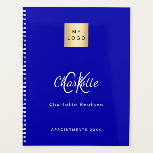 Logo d'entreprise Royal blue monogram 2025 (Devant)