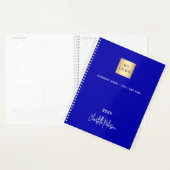 Logo d'entreprise Royal blue monogram 2026 (Devant avec enveloppe)