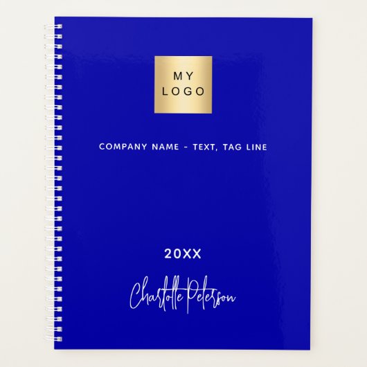 Logo d'entreprise Royal blue monogram 2026 (Devant)