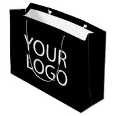 Logo d'entreprise | Sacs de courses personnalisés  (Dos Angle)