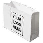 Logo d'entreprise | Sacs de courses personnalisés  (Dos Angle)