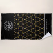 Logo d'entreprise | Serviette de plage minimaliste (Devant)