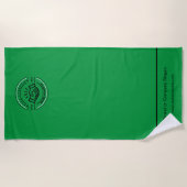 Logo d'entreprise | Serviette de plage minimaliste (Devant)
