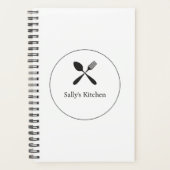 Logo d'entreprise silhouette de cuillère et fourch (Devant)