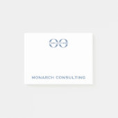 Logo d'entreprise simple 4x3 Post-it Notes (Devant)