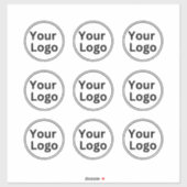 Logo d'entreprise simple Autocollants en vinyle ta (Feuille)