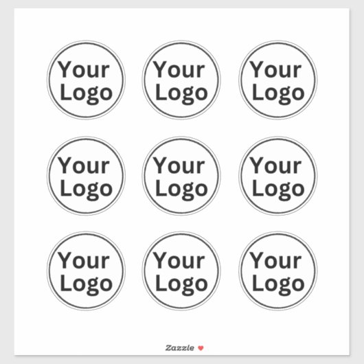 Logo d'entreprise simple Autocollants en vinyle ta (Feuille)