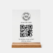 Logo d'entreprise simple et QR Code personnalisé (Recto)