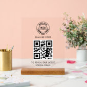 Logo d'entreprise simple et QR Code personnalisé (Mariage)