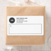 Logo d'entreprise simple Étiquettes d'expédition (En situation)