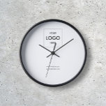 Logo d'entreprise Simple Minimal Blanc<br><div class="desc">Élevez la présence de votre marque et laissez une marque indélébile avec notre horloge personnalisée. C’est plus qu’un simple garde-temps; c’est un symbole du dévouement, du professionnalisme et de l’engagement de votre entreprise à faire un compte à chaque seconde. Faites la marque de votre marque à temps avec cette horloge...</div>