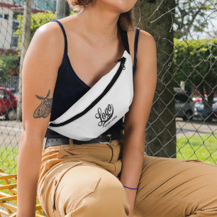 Logo d'entreprise sur Blanc, Promotion Crossbody