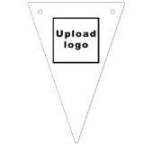 Logo d'entreprise sur la bannière de Bunting Trian (Troisième drapeau)