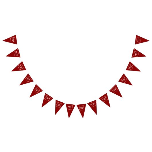 Logo d'entreprise sur la bannière de Bunting Trian (Tout)