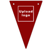 Logo d'entreprise sur la bannière de Bunting Trian (Premier drapeau)