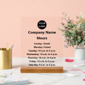 Logo d'entreprise Texte noir Heures d'ouverture (Mariage)