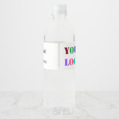 Logo d'entreprise Texte Promotionnel Étiquette de  (Dos)