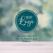 Logo d'entreprise turquoise avec texte Promo (Neutre)