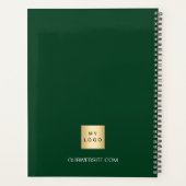 Logo d'entreprise vert émeraude nom script 2027 (Dos)