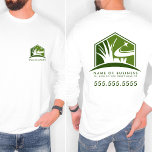 Logo d'entretien de pelouse Professionnel Landscap<br><div class="desc">Montrez votre expertise avec notre T-shirt professionnel Landscaping Logo pour soins de la pelouse, conçu pour les professionnels de l'entretien de la pelouse, de l'aménagement paysager et du travail de cour. Doté d'un logo moderne personnalisable en noir et gris, ce T-shirt allie style et fonctionnalité pour donner à votre équipe...</div>