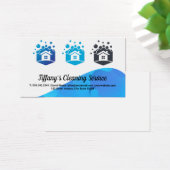 Logo des bulles de la maison | Vague bleue (Bureau)