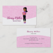 Logo des cartes de visite Afro Seamstress (Devant / Derrière)